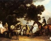 The Milbanke and Melbourne Families - 乔治·斯塔布斯